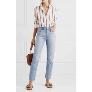 Madewell The Perfect Vintage Summer Jeans Fitzgerald Light Wash High Rise Sz 32